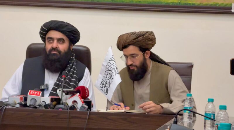 Centre no role Taliban press event