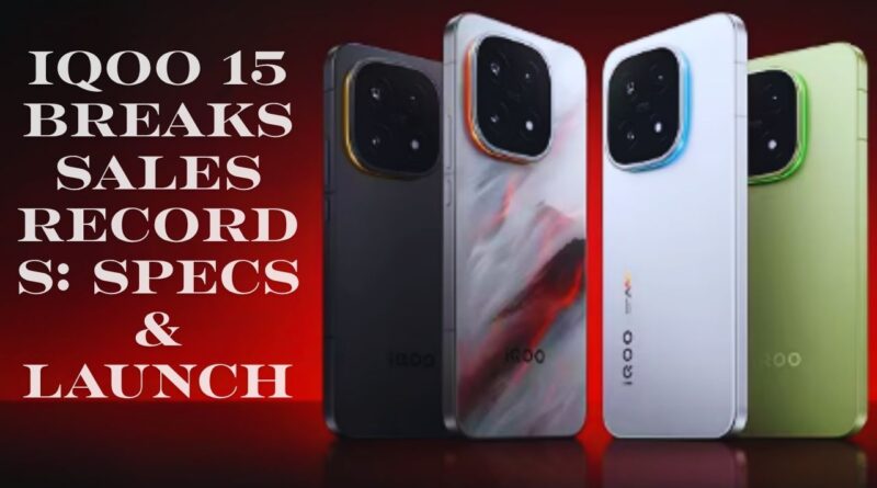 Iqoo 15 breaks sales records