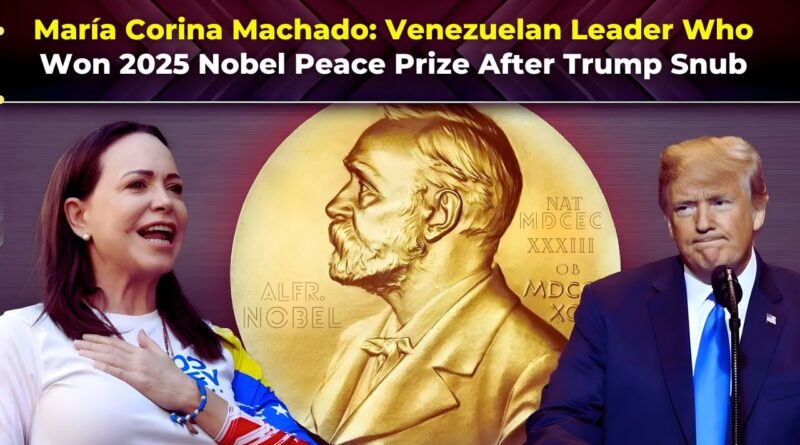 María Corina Machado Nobel Peace Prize 2025