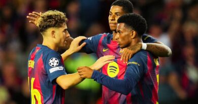 barcelona vs olympiacos rashford fermin 6-1 victory