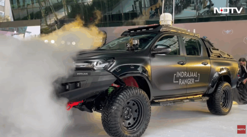 Indrajaal ranger mobile ai anti drone patrol vehicle