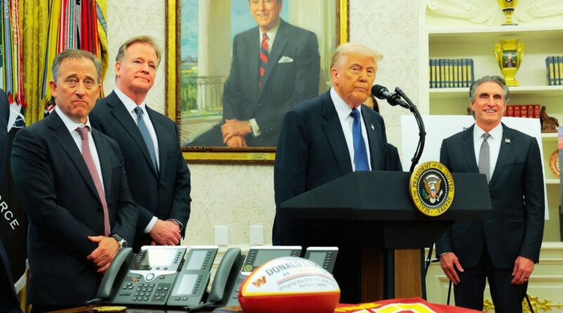 trump commanders stadium naming push