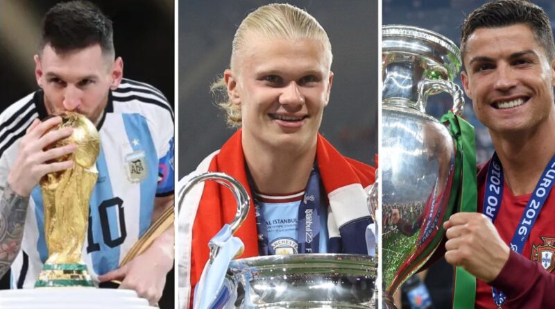 haaland messi ronaldo comparison