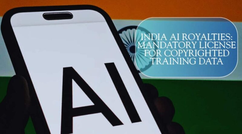 India ai royalties mandatory license for copyrighted content