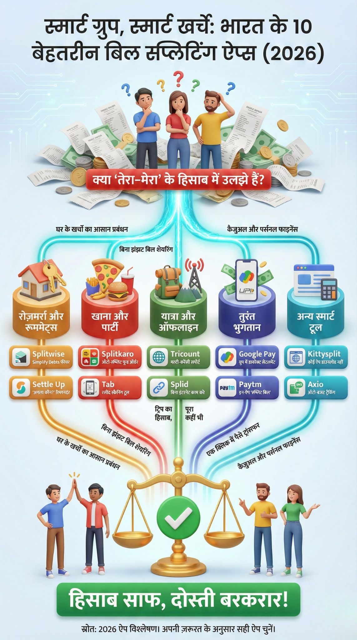 best bill splitting apps in india