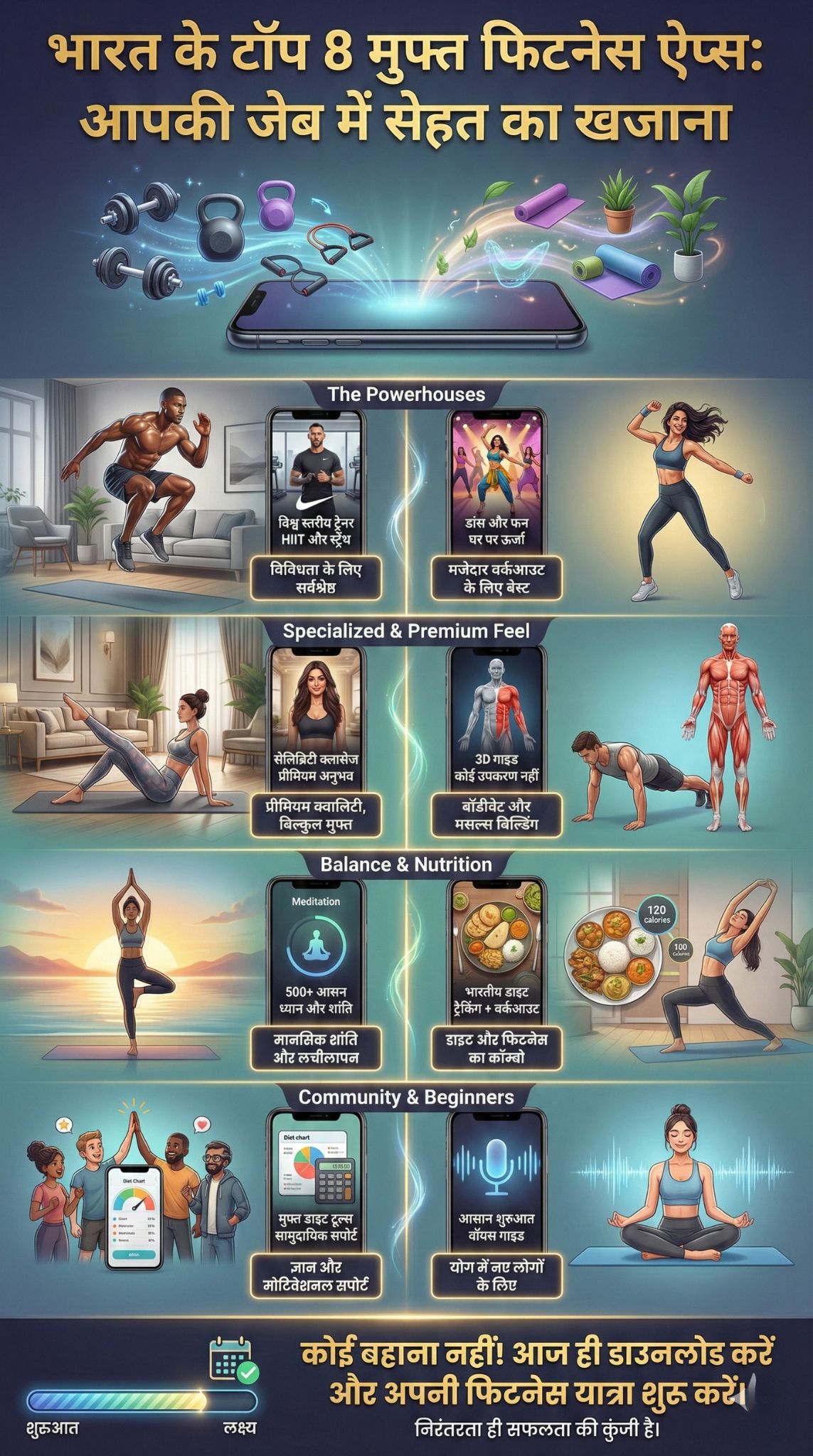 free workout and yoga apps