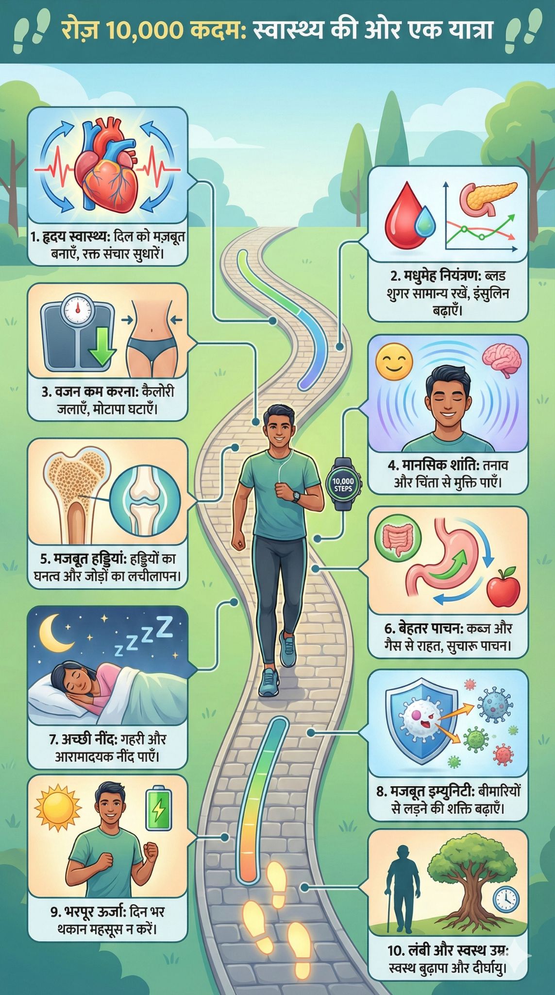 walking 10000 steps a day