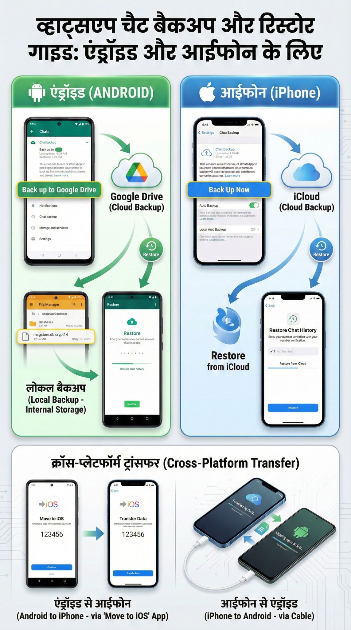whatsapp chat backup and restore