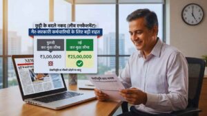 छुट्टी के बदले नकद (लीव एनकैशमेंट) की सीमा पच्चीस लाख तक बढ़ी