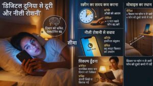 डिजिटल दुनिया से दूरी और नीली रोशनी