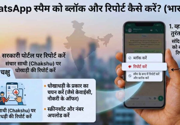 block and report spam on WhatsApp in India