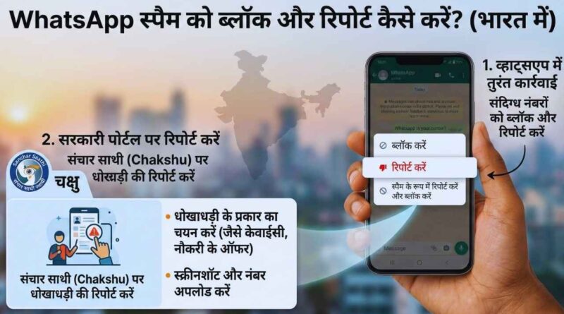 block and report spam on WhatsApp in India
