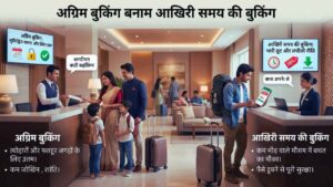 अग्रिम बुकिंग बनाम आखिरी समय की बुकिंग