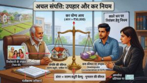 अचल संपत्ति (मकान या जमीन) को उपहार में पाना