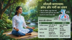 शीतली प्राणायाम: क्रोध और गर्मी का शमन