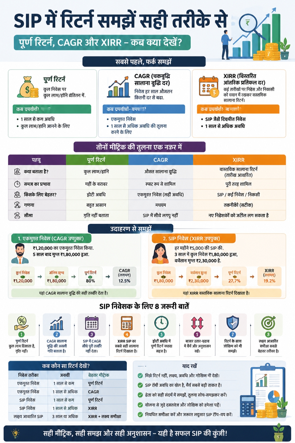 SIP Returns Guide CAGR vs Absolute Returns
