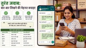 तुरंत जवाब: बार-बार लिखने की मेहनत बचाइए