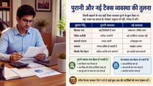 पुरानी और नई टैक्स व्यवस्था की तुलना करें